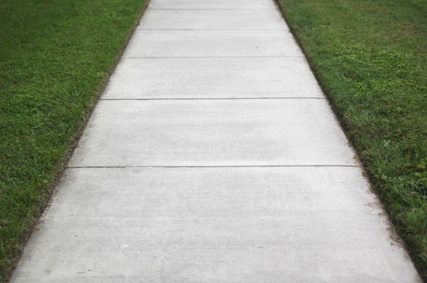 Concrete Path Installation in Waxhaw